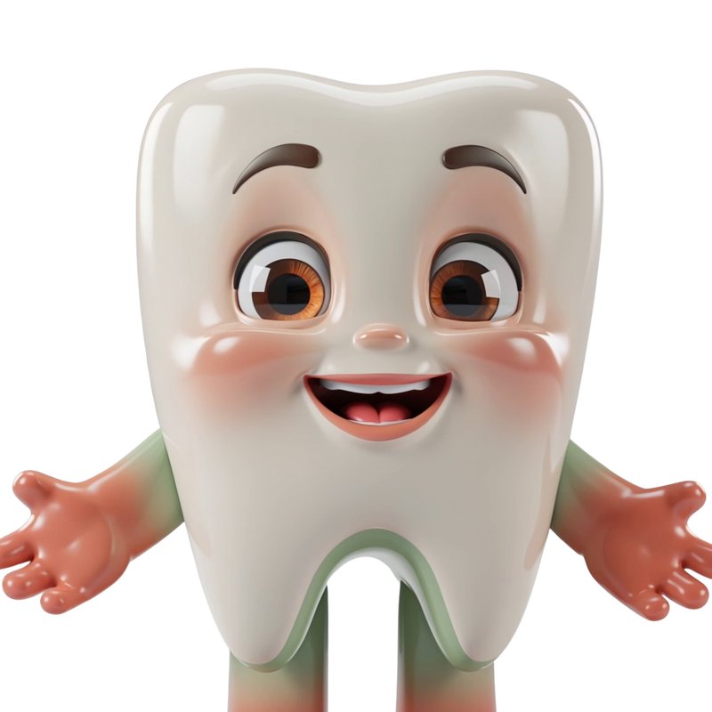 Dentike, a barátságos fog karakter bemutatkozik